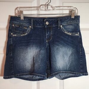 Paris Blues Vintage Y2K Blue Denim Shorts Size 7 (5.5in Inseam)